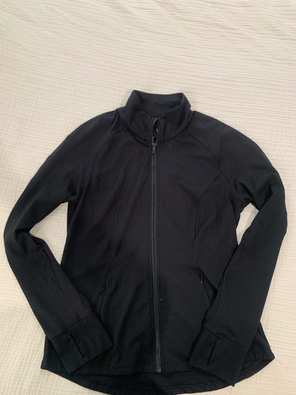 90 Degree By Reflex Black Full-Zip Hoodie